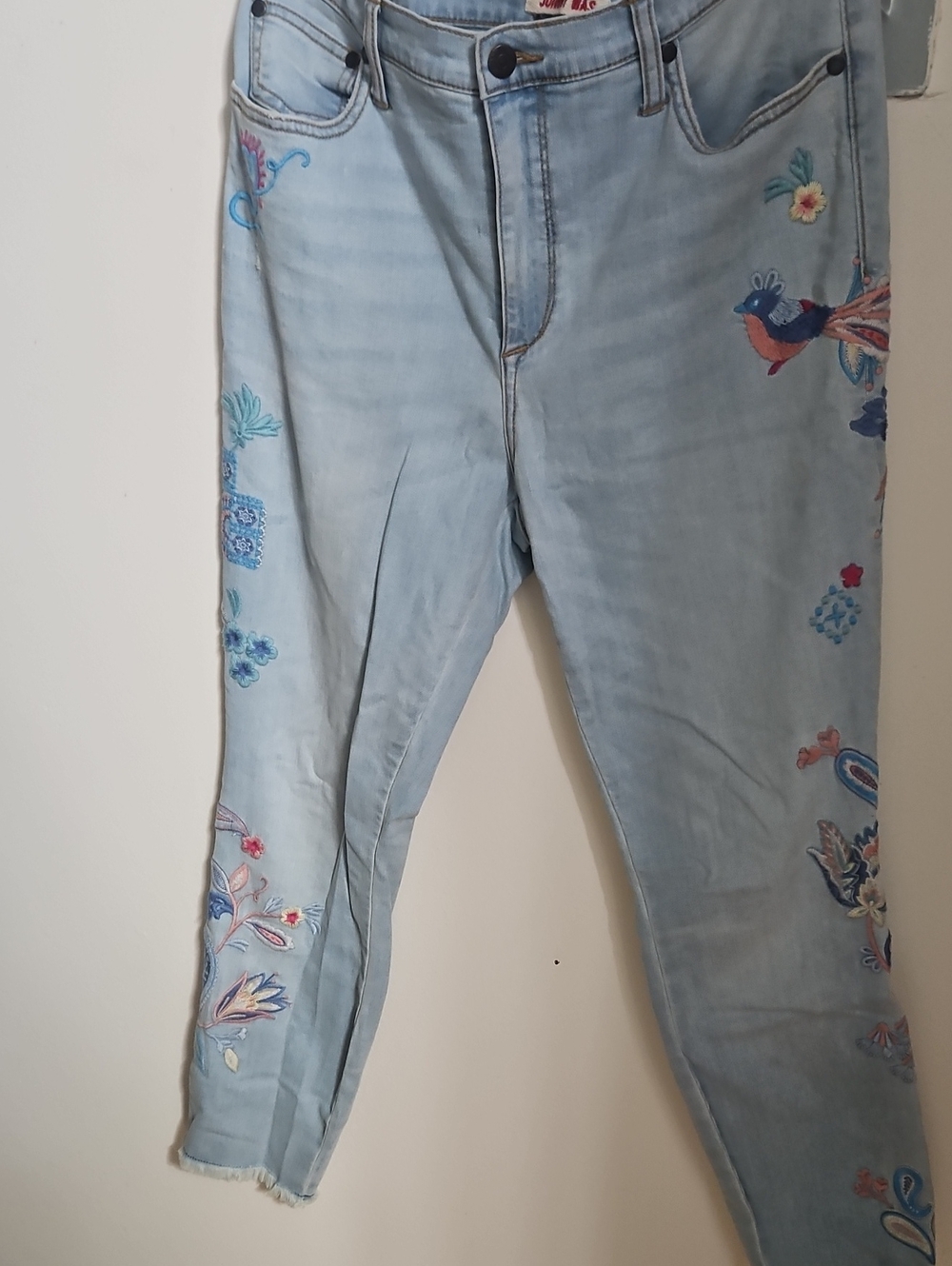 Light Blue Embroidered Women’s Jeans